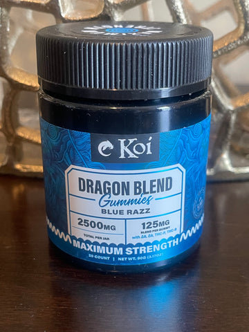Dragon Blend Blue Rashberry 2500mg Gummies