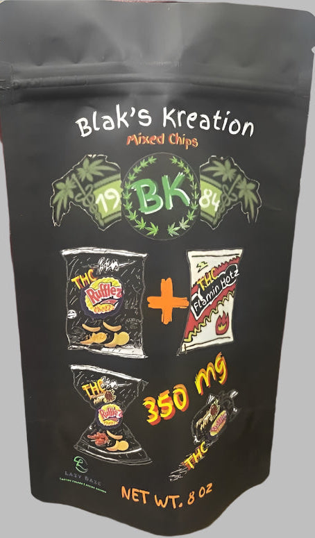 Blak’s Kreation (Cheese Ruffles and Flamin Hot) Mixed Chips